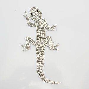 Huge lizard gecko reptile pin brooch